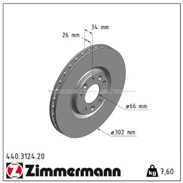 Bromsskiva, Framaxel — Framaxel från Autofrance