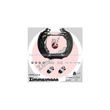 Bromsbandssats från Autofrance