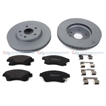 Bromssats, skivbroms, Framaxel, inre — Framaxel, inre från Autofrance