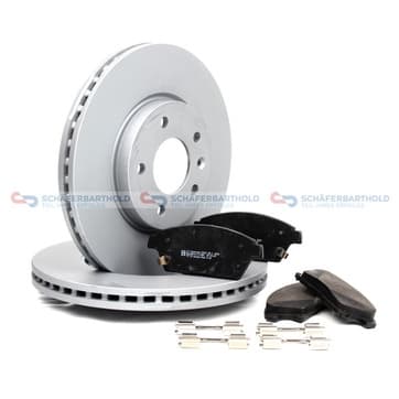 Bromssats, skivbroms, Framaxel, inre — Framaxel, inre från Autofrance