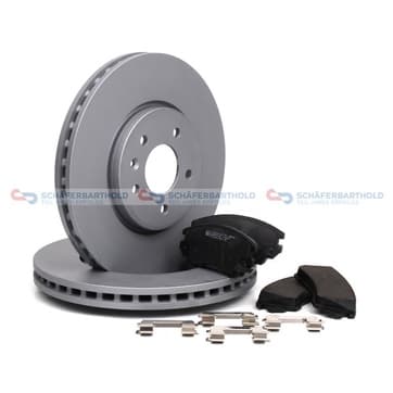 Bromssats, skivbroms, Framaxel, inre — Framaxel, inre från Autofrance