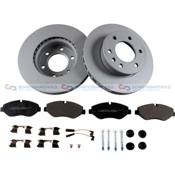 Bromssats, skivbroms, Framaxel, inre — Framaxel, inre från Autofrance