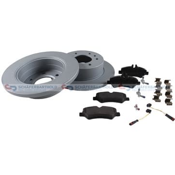 Bromssats, skivbroms, Bakaxel — Bakaxel från Autofrance