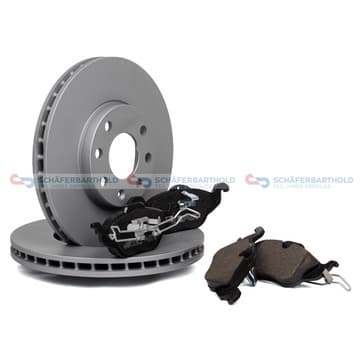 Bromssats, skivbroms, Framaxel, inre — Framaxel, inre från Autofrance