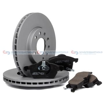 Bromssats, skivbroms, Framaxel, inre — Framaxel, inre från Autofrance