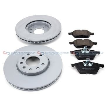 Bromssats, skivbroms, Framaxel, inre — Framaxel, inre från Autofrance