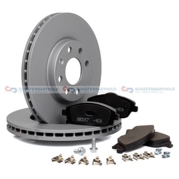 Bromssats, skivbroms, Framaxel, inre — Framaxel, inre från Autofrance