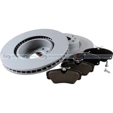 Bromssats, skivbroms, Framaxel, inre — Framaxel, inre från Autofrance