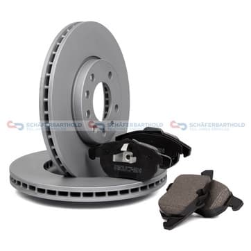 Bromssats, skivbroms, Framaxel, inre — Framaxel, inre från Autofrance