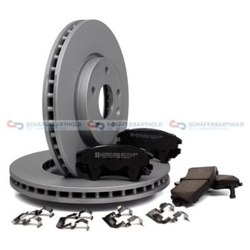 Bromssats, skivbroms, Framaxel, inre — Framaxel, inre från Autofrance