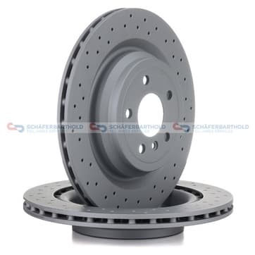 Bromsskiva, Bakaxel — Bakaxel från Autofrance