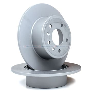 Bromsskiva, Bakaxel — Bakaxel från Autofrance