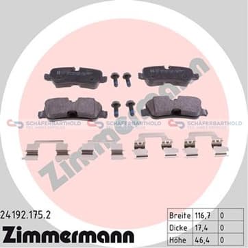 Bromsbeläggssats, Bakaxel — Bakaxel från Autofrance