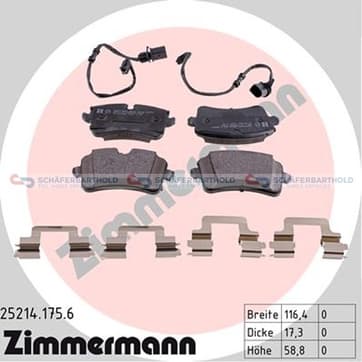 Bromsbeläggssats, Bakaxel — Bakaxel från Autofrance