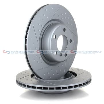 Bromsskiva, Bakaxel — Bakaxel från Autofrance