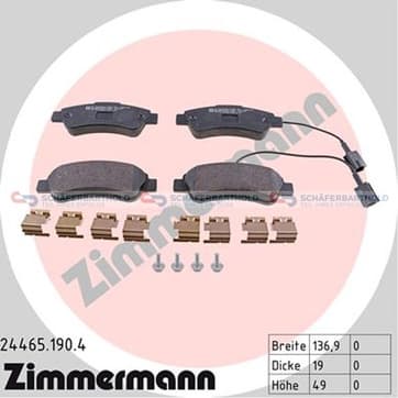 Bromsbeläggssats, Bakaxel — Bakaxel från Autofrance