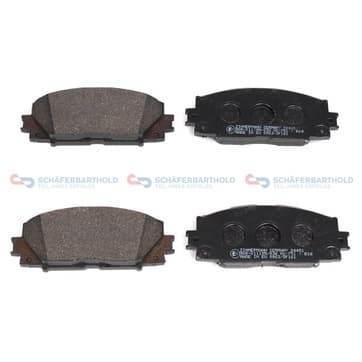 Bromsbeläggssats, Framaxel — Framaxel från Autofrance