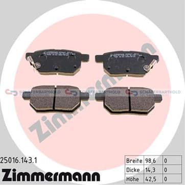 Bromsbeläggssats, Bakaxel — Bakaxel från Autofrance