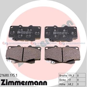 Bromsbeläggssats, Framaxel — Framaxel från Autofrance