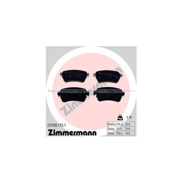 Bromsbeläggssats, Bakaxel — Bakaxel från Autofrance