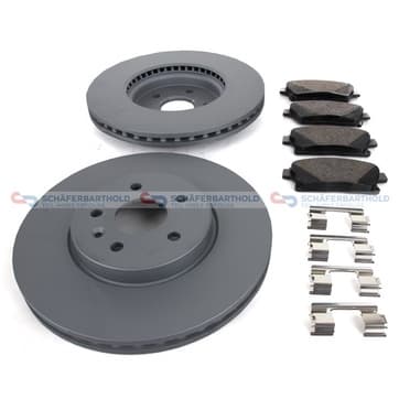 Bromssats, skivbroms, Framaxel, inre — Framaxel, inre från Autofrance