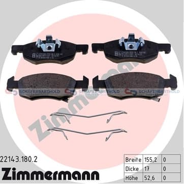 Bromsbeläggssats, Framaxel — Framaxel från Autofrance