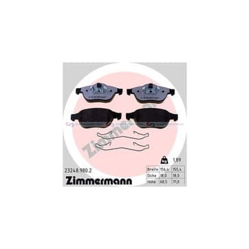 Bromsbeläggssats, Framaxel — Framaxel från Autofrance