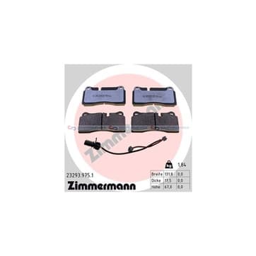 Bromsbeläggssats, Bakaxel — Bakaxel från Autofrance