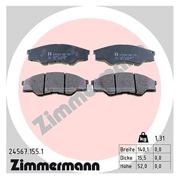 Bromsbeläggssats, Framaxel — Framaxel från Autofrance