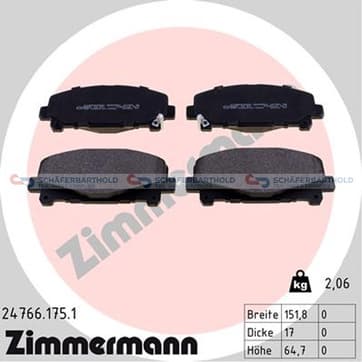 Bromsbeläggssats, Framaxel — Framaxel från Autofrance