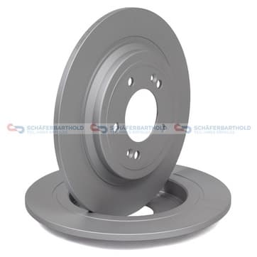 Bromsskiva, Bakaxel — Bakaxel från Autofrance