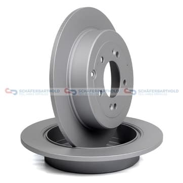 Bromsskiva, Bakaxel — Bakaxel från Autofrance