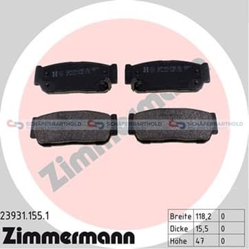 Bromsbeläggssats, Bakaxel — Bakaxel från Autofrance