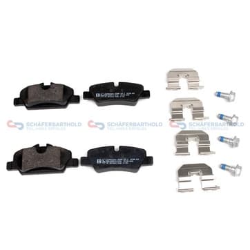 Bromsbeläggssats, Bakaxel — Bakaxel från Autofrance