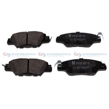 Bromsbeläggssats, Bakaxel — Bakaxel från Autofrance