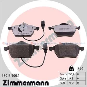 Bromsbeläggssats, Framaxel från Autofrance