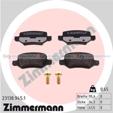 Bromsbeläggssats, Bakaxel — Bakaxel från Autofrance