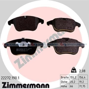 Bromsbeläggssats, Framaxel — Framaxel från Autofrance