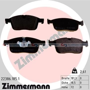 Bromsbeläggssats, Framaxel — Framaxel från Autofrance