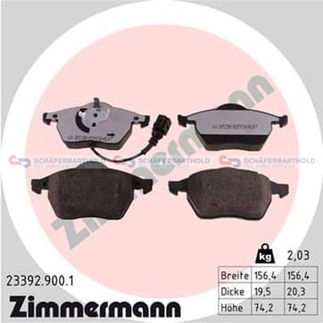 Bromsbeläggssats, Framaxel — Framaxel från Autofrance