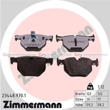 Bromsbeläggssats, Bakaxel — Bakaxel från Autofrance