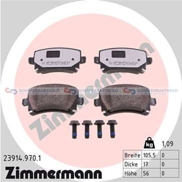 Bromsbeläggssats, Bakaxel — Bakaxel från Autofrance