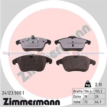 Bromsbeläggssats, Framaxel — Framaxel från Autofrance