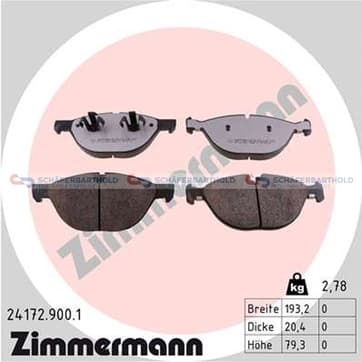 Bromsbeläggssats, Framaxel — Framaxel från Autofrance