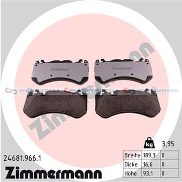 Bromsbeläggssats, Framaxel — Framaxel från Autofrance