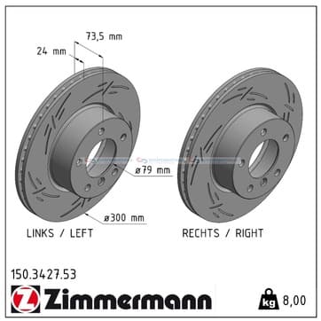 Bromsskiva, Framaxel — Framaxel från Autofrance