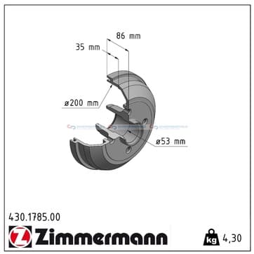 Bromstrumma Ø-228mm från Autofrance