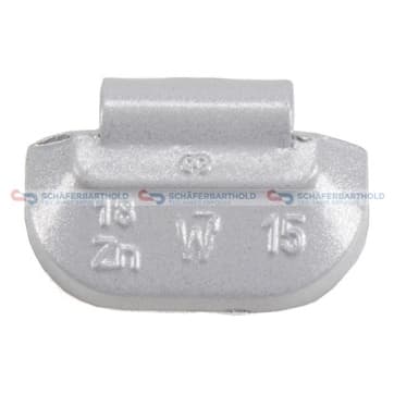 Balansvikt 100x 15g Zink grau från Autofrance