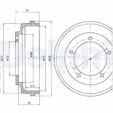 Bromstrumma 58 5 Ø-292mm från Autofrance