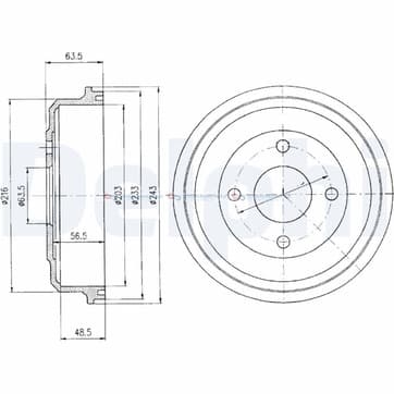 Bromstrumma 49 4 Ø-243mm från Autofrance